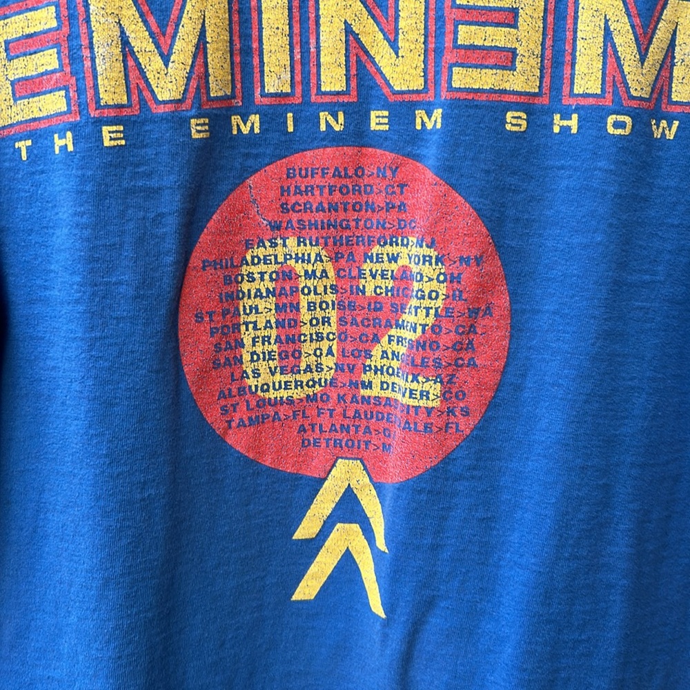 Vintage Eminem 2002 The Eminem Show Tour T-Shirt - Picture 7 of 7